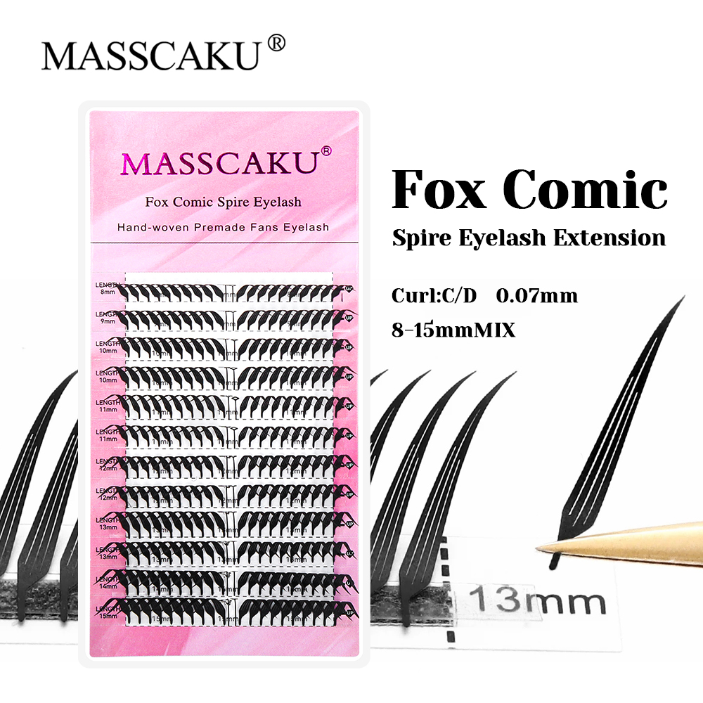 Anime Cosplay Lashes - MASSCAKU Fox Comic Spire Lash Extensions