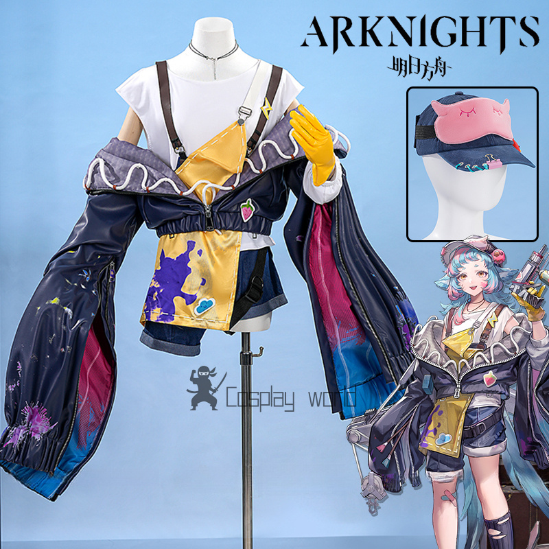 Anime Cosplay Mask - Arknights Tippi Cosplay Costume Dress Coat