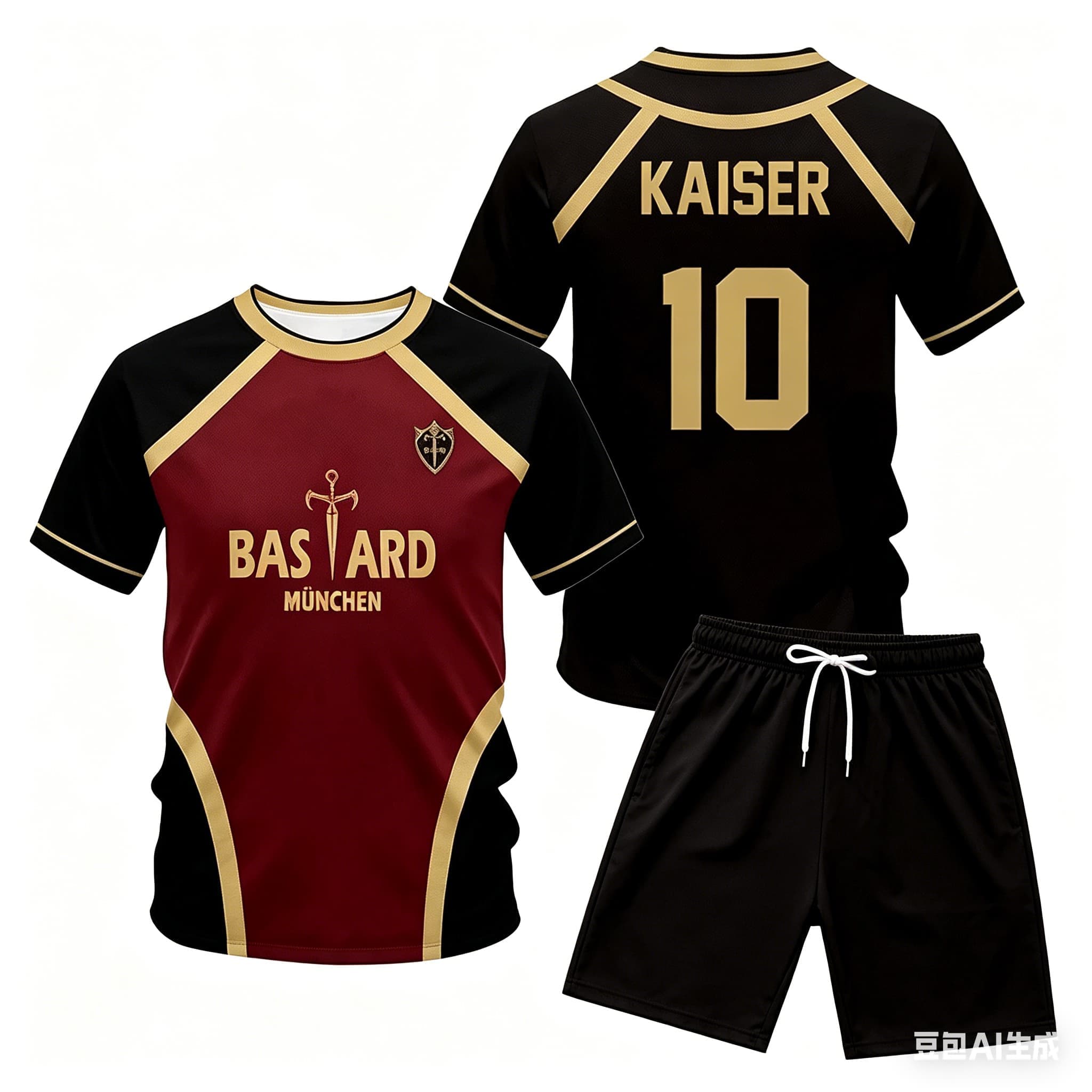 Anime Cosplay Roleplay - Anime Kaiser Jersey Set Japanese Anime