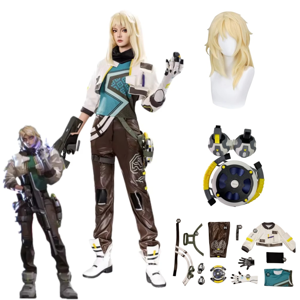 Anime Cosplay Show - Deadlock Cosplay Costume Props VALORANT Deadlock