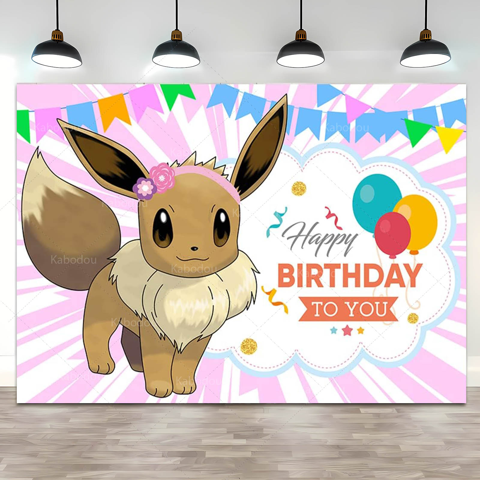 Pokemon Eevee Birthday Party B – обзор и цена Anime Cosplay Pokemon