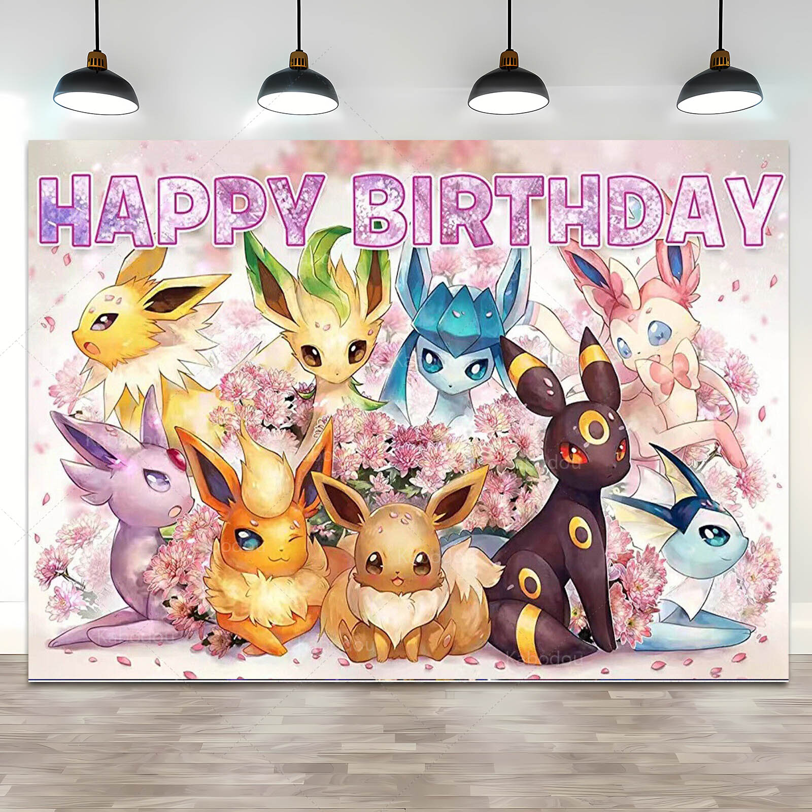 Pokemon Eevee Birthday Party B – обзор и цена Anime Cosplay Pokemon