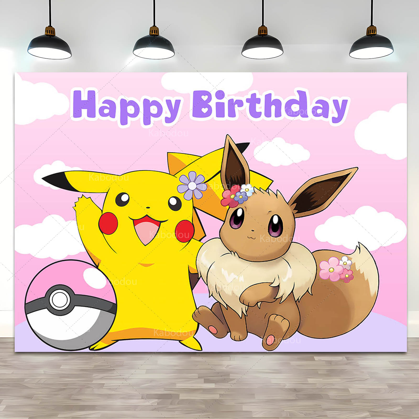 Pokemon Eevee Birthday Party B – обзор и цена Anime Cosplay Pokemon