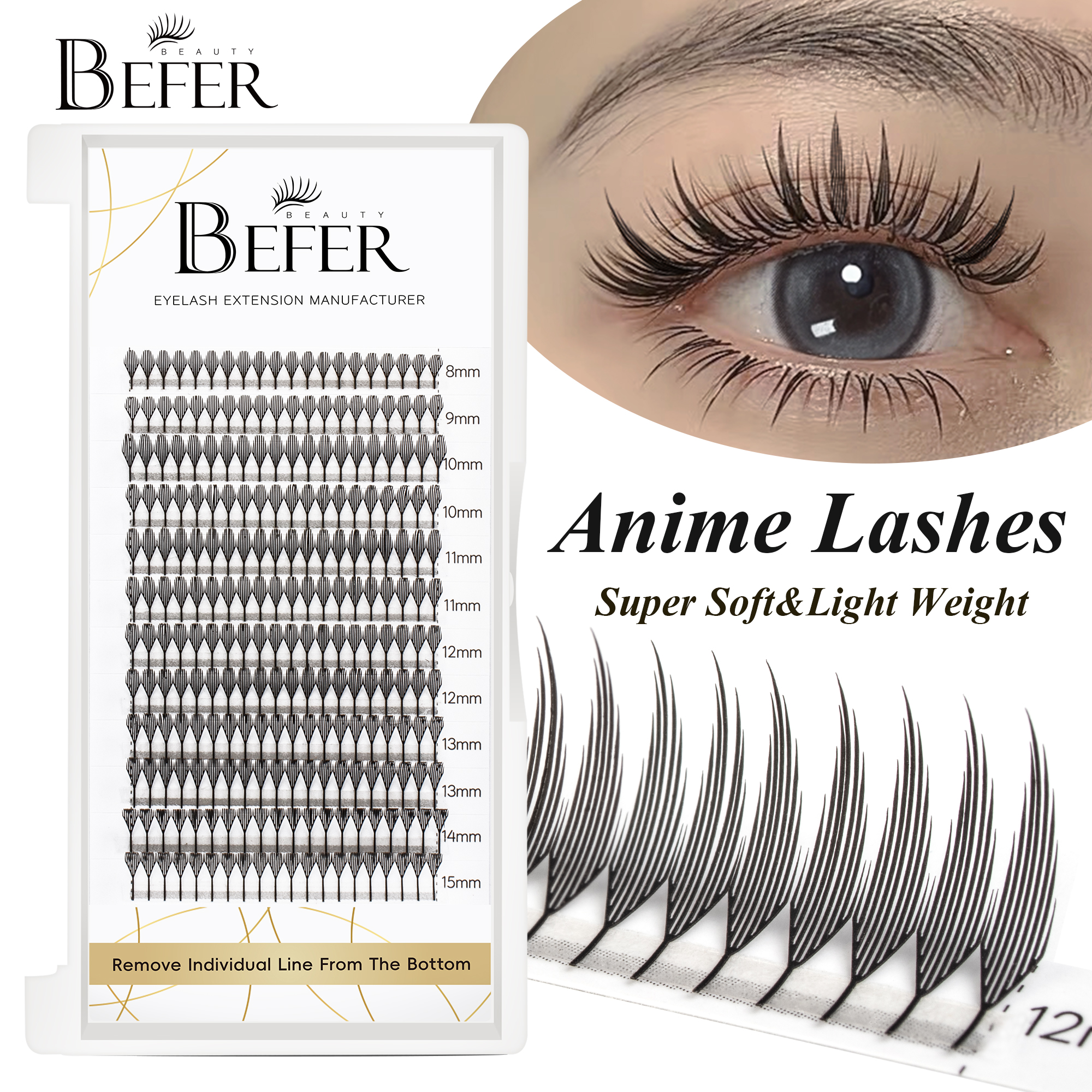 Befer Beauty Anime Lashes 240  – обзор и цена Anime Cosplay Lashes