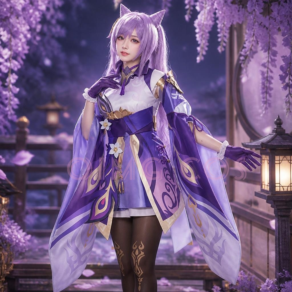 Genshin Impact Keqing Cosplay  – обзор и цена Anime Cosplay In Chinese