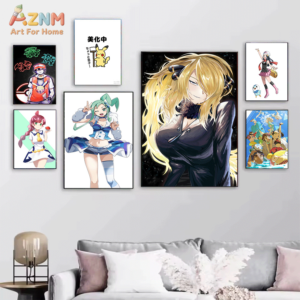AZNM Pokemon Anime Canvas Wall – обзор и цена Anime Cosplay Pokemon