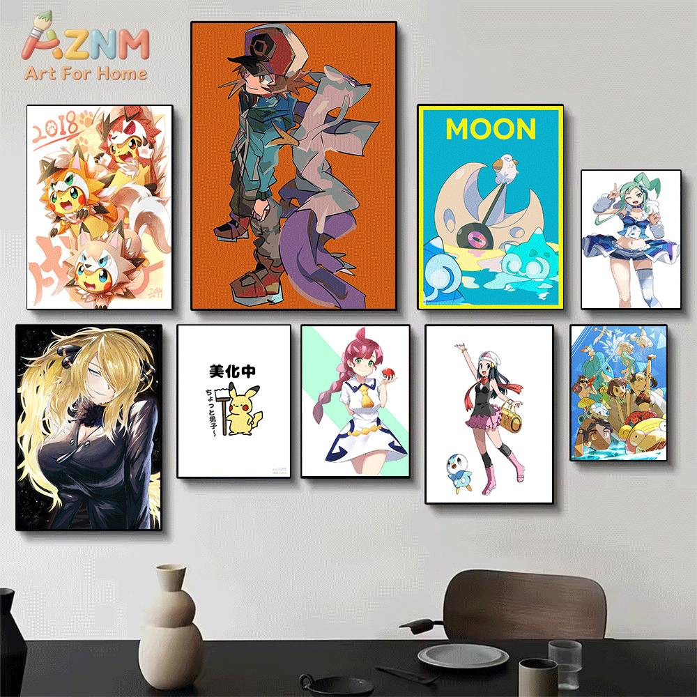 AZNM Pokemon Anime Canvas Wall – обзор и цена Anime Cosplay Pokemon