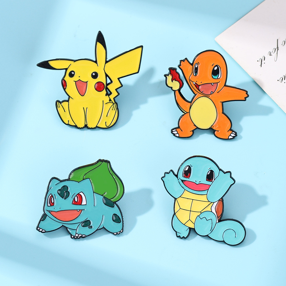 4Pcs Pokemon Enamel Pins Set,  – обзор и цена Anime Cosplay Pokemon