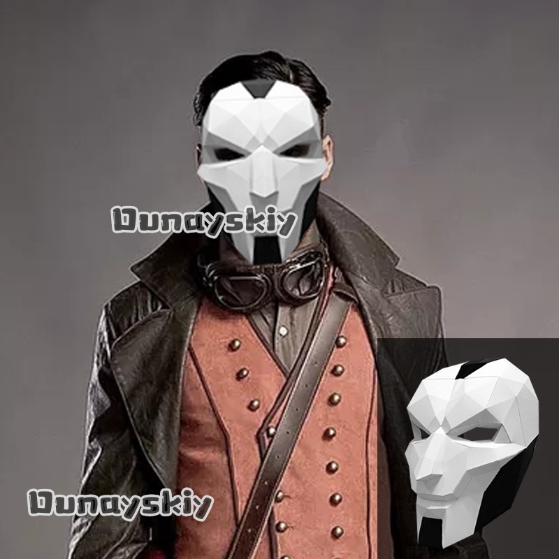 AKhada Jhin Oni Mask DIY Paper – обзор и цена Anime Cosplay Mask