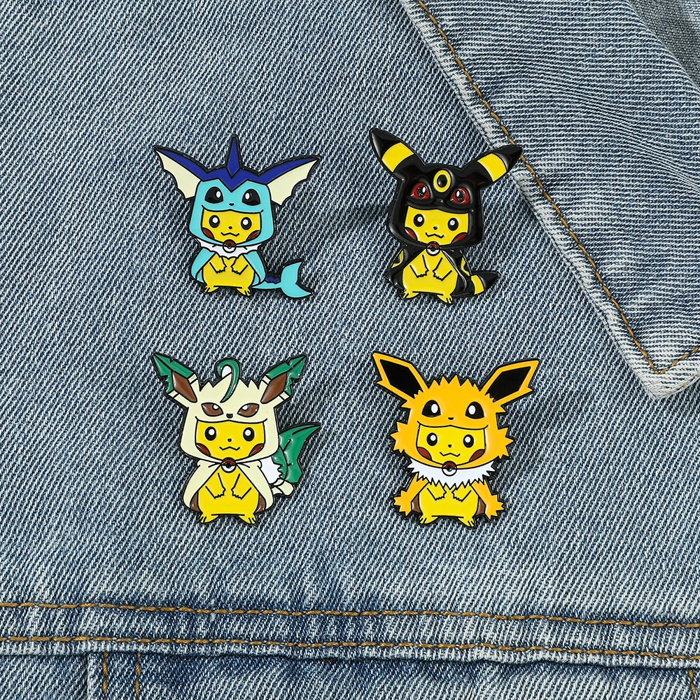 9 Pcs Creative Cartoon Brooch  – обзор и цена Anime Cosplay Pokemon