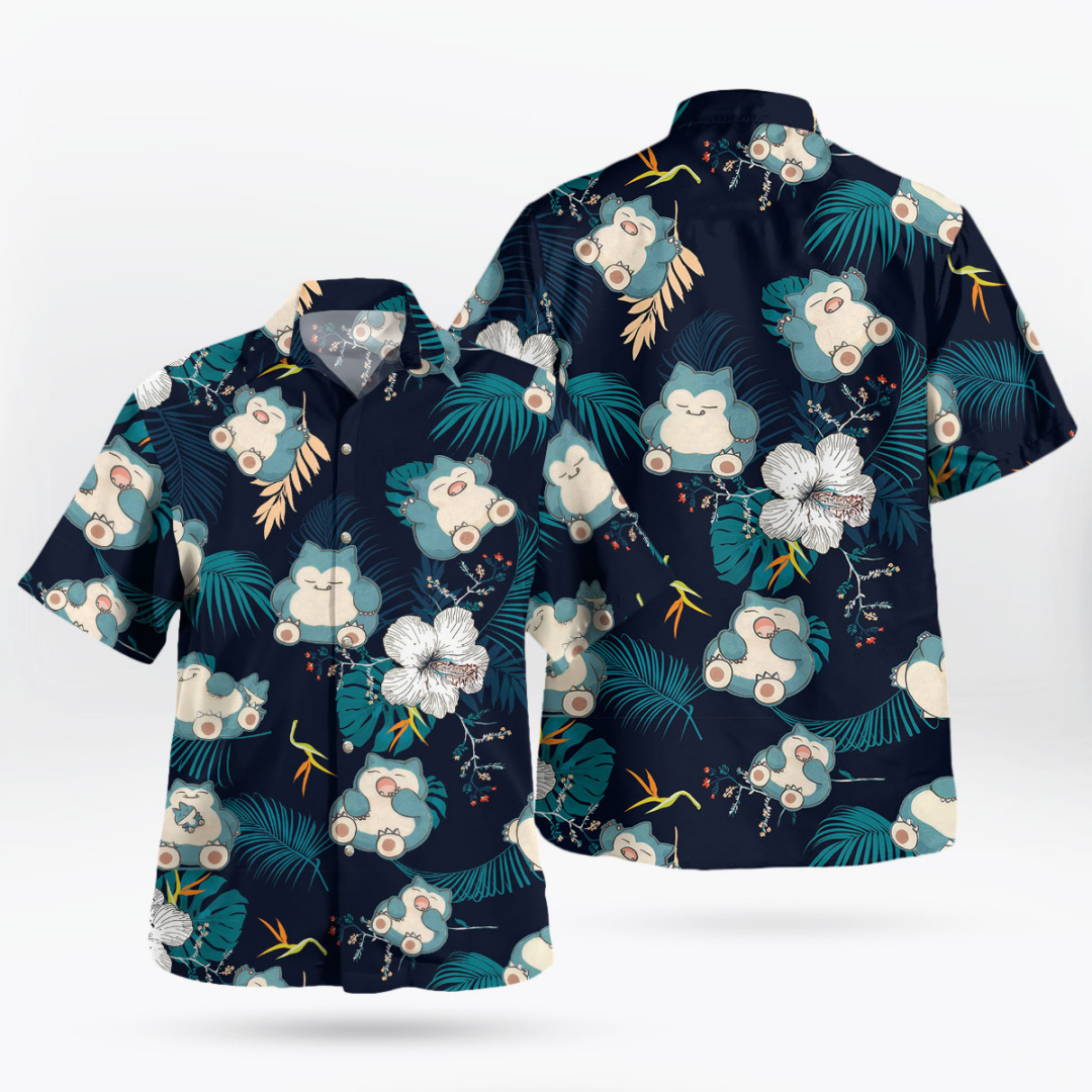 Snorlax Pokemon Hawaiian Shirt – обзор и цена Anime Cosplay Pokemon