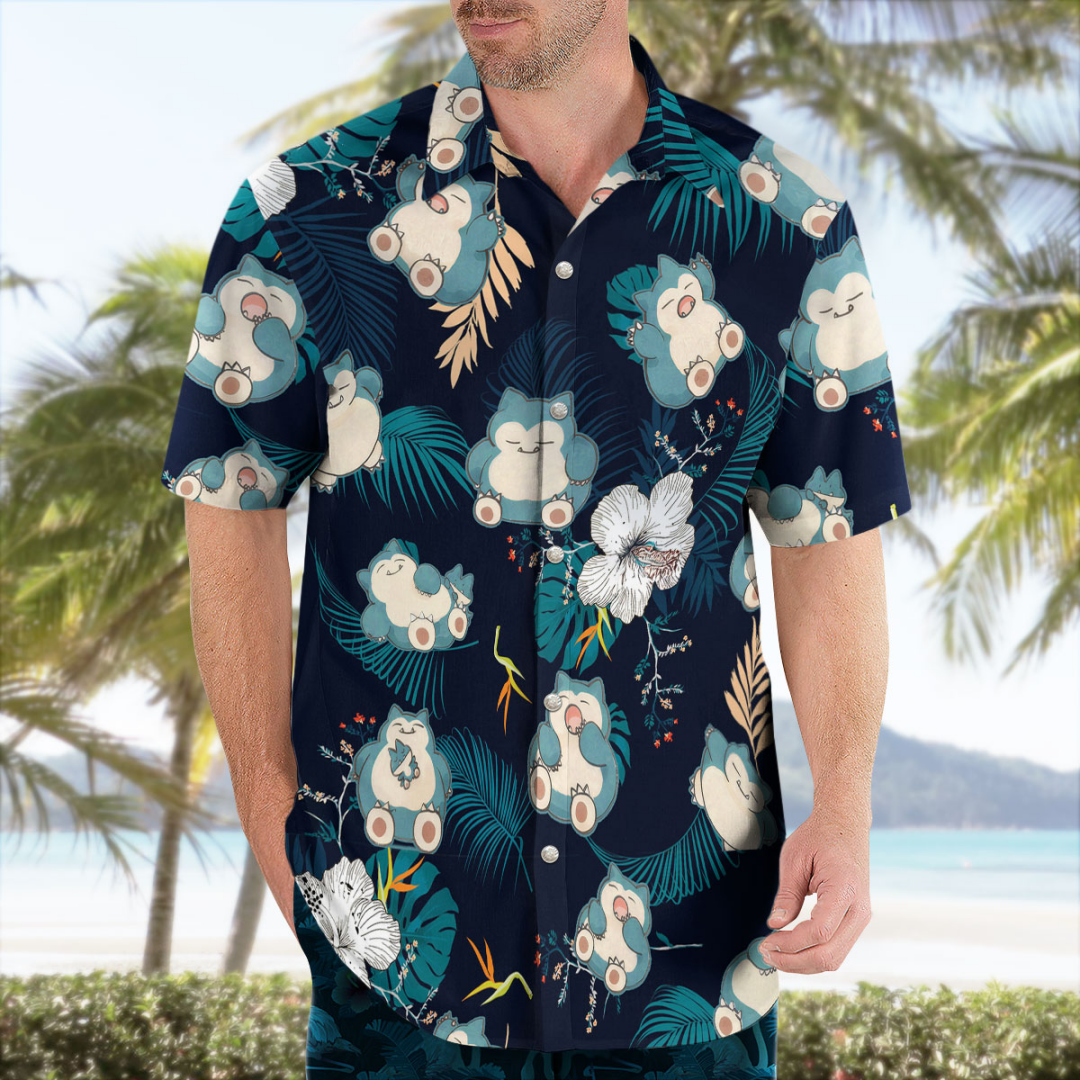 Snorlax Pokemon Hawaiian Shirt – обзор и цена Anime Cosplay Pokemon