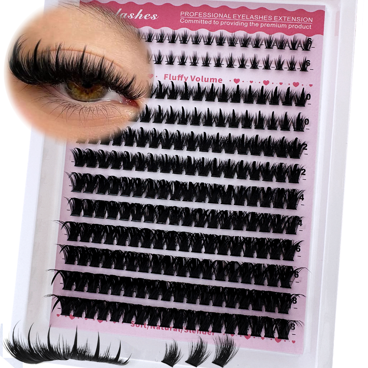 Spikes 60D-300D eyelashes 6-18 – обзор и цена Anime Cosplay Lashes