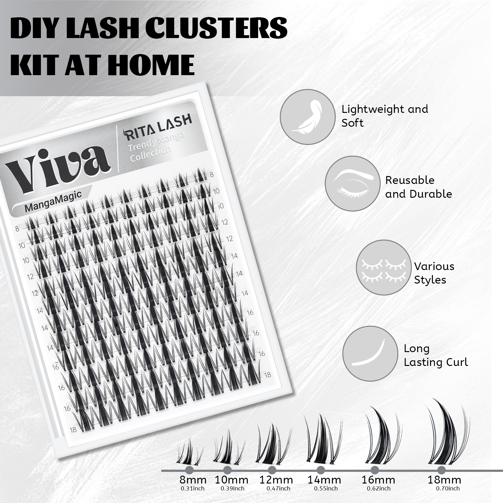 Viva | RITALASH 120pcs Manga M – обзор и цена Anime Cosplay Lashes
