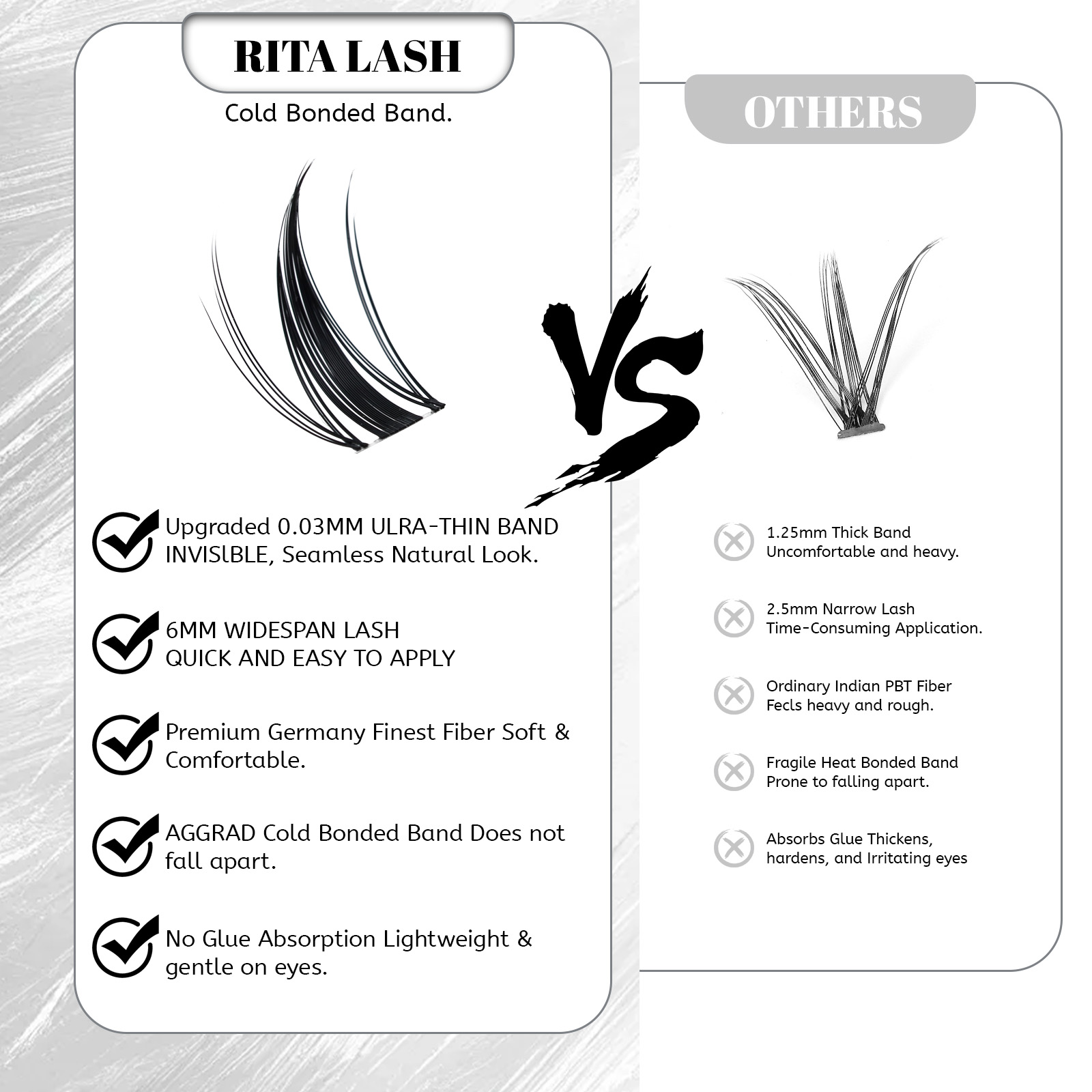 Viva | RITALASH 120pcs Manga M – обзор и цена Anime Cosplay Lashes