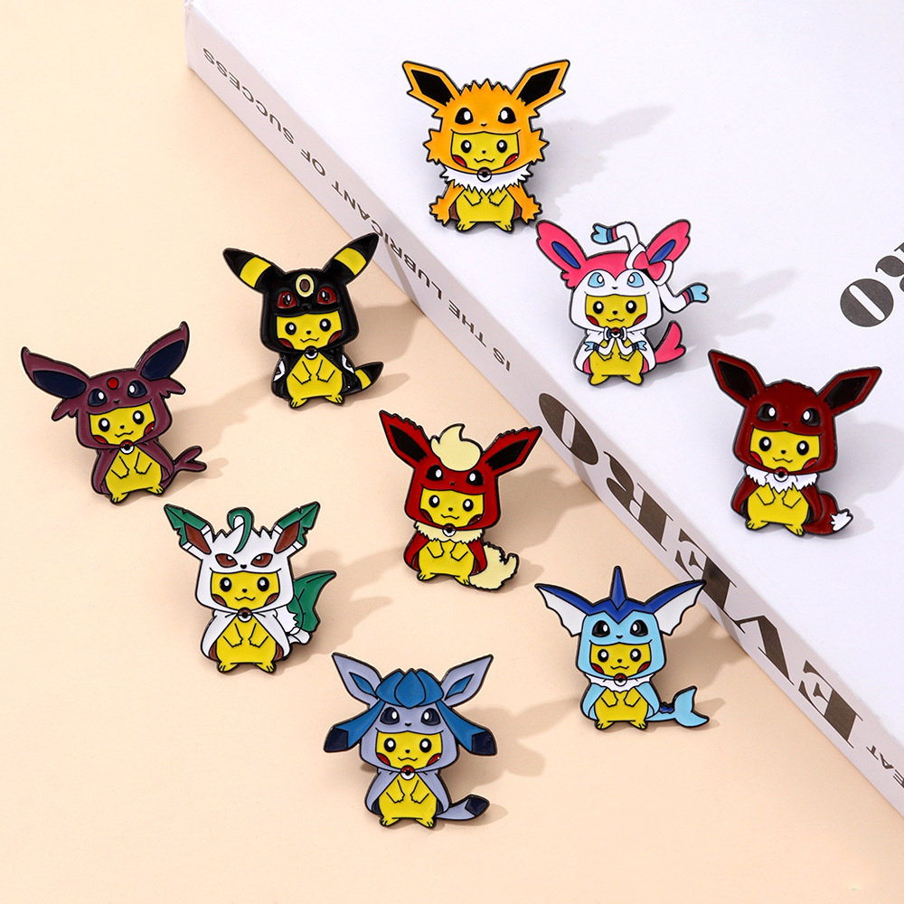 9Pcs Anime Pokemon Lapel Pins  – обзор и цена Anime Cosplay Pokemon