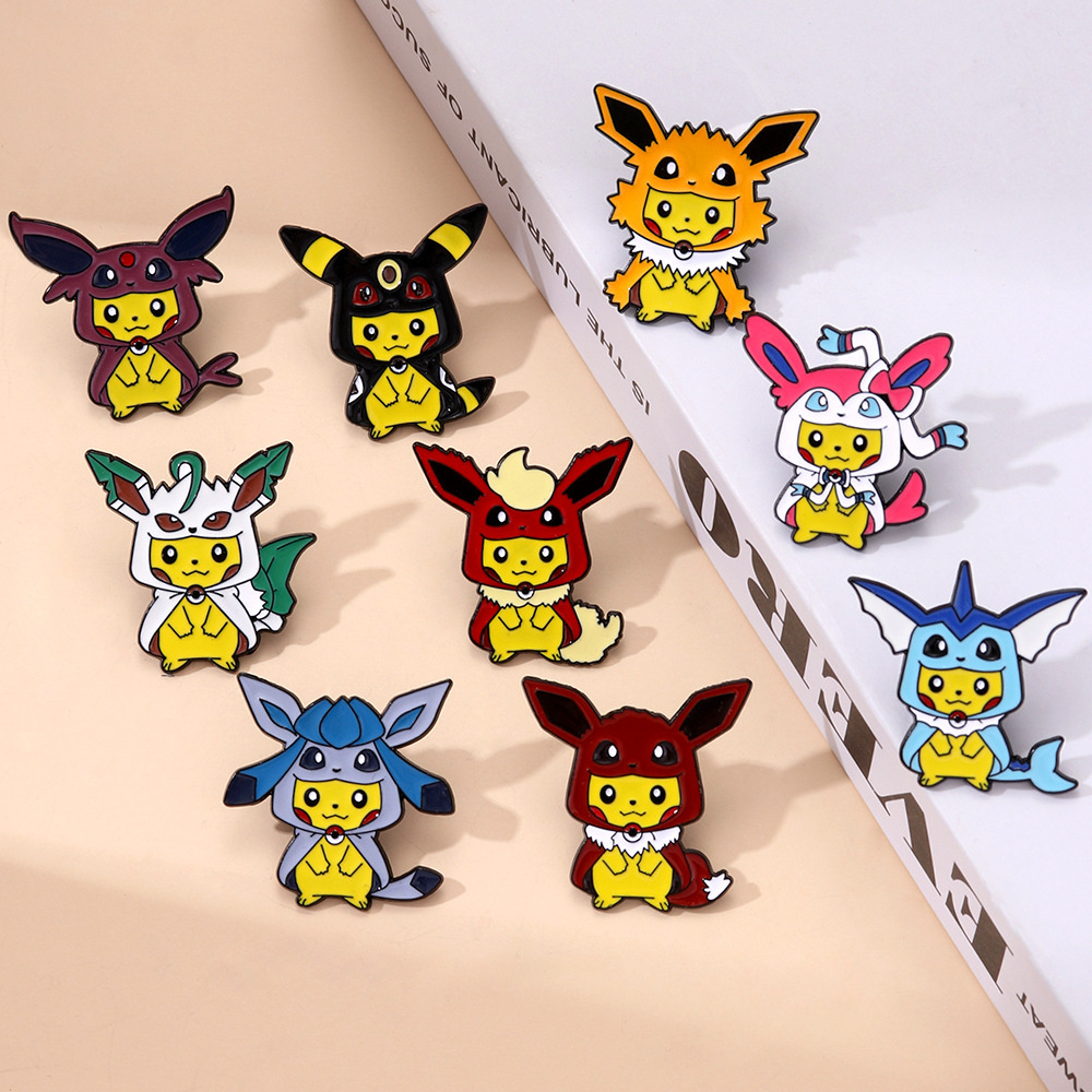9Pcs Anime Pokemon Lapel Pins  – обзор и цена Anime Cosplay Pokemon