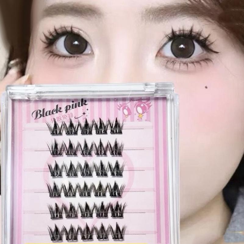 6 Rows Diy Segmented False Eye – обзор и цена Anime Cosplay Thick