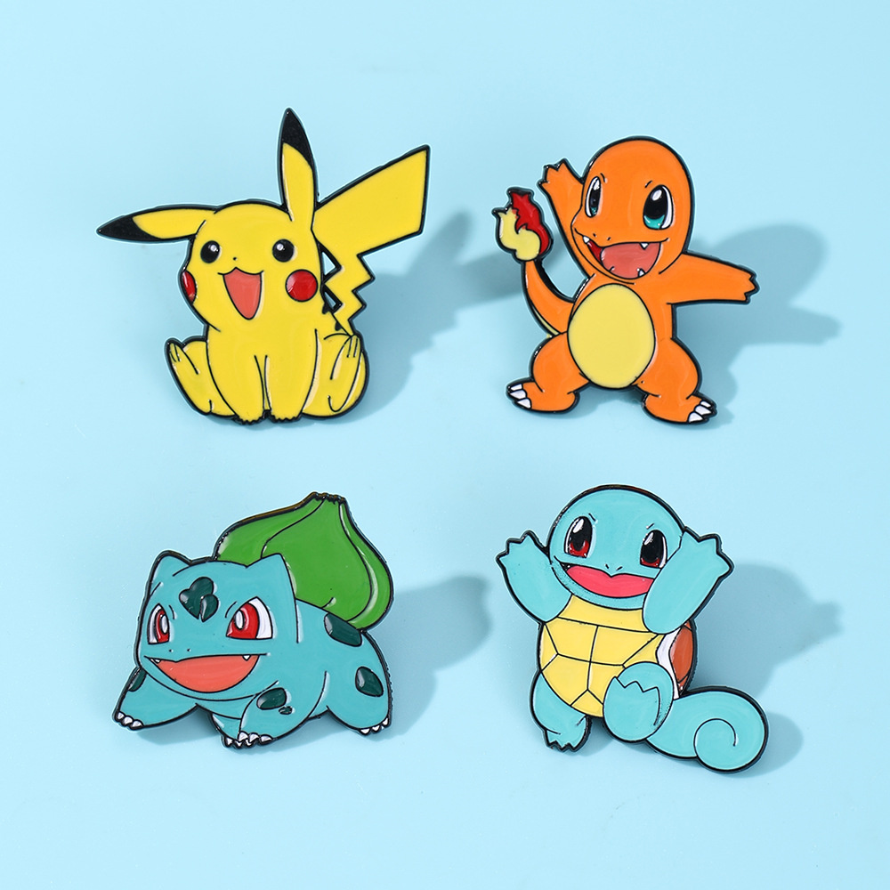 4Pcs Pokemon Enamel Pins Set,  – обзор и цена Anime Cosplay Pokemon