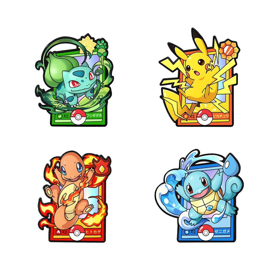 4Pcs Pokemon Enamel Pins Set,  – обзор и цена Anime Cosplay Pokemon