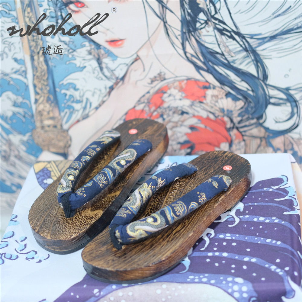 Man Wooden Clogs Slippers Wome – обзор и цена Anime Cosplay Thick