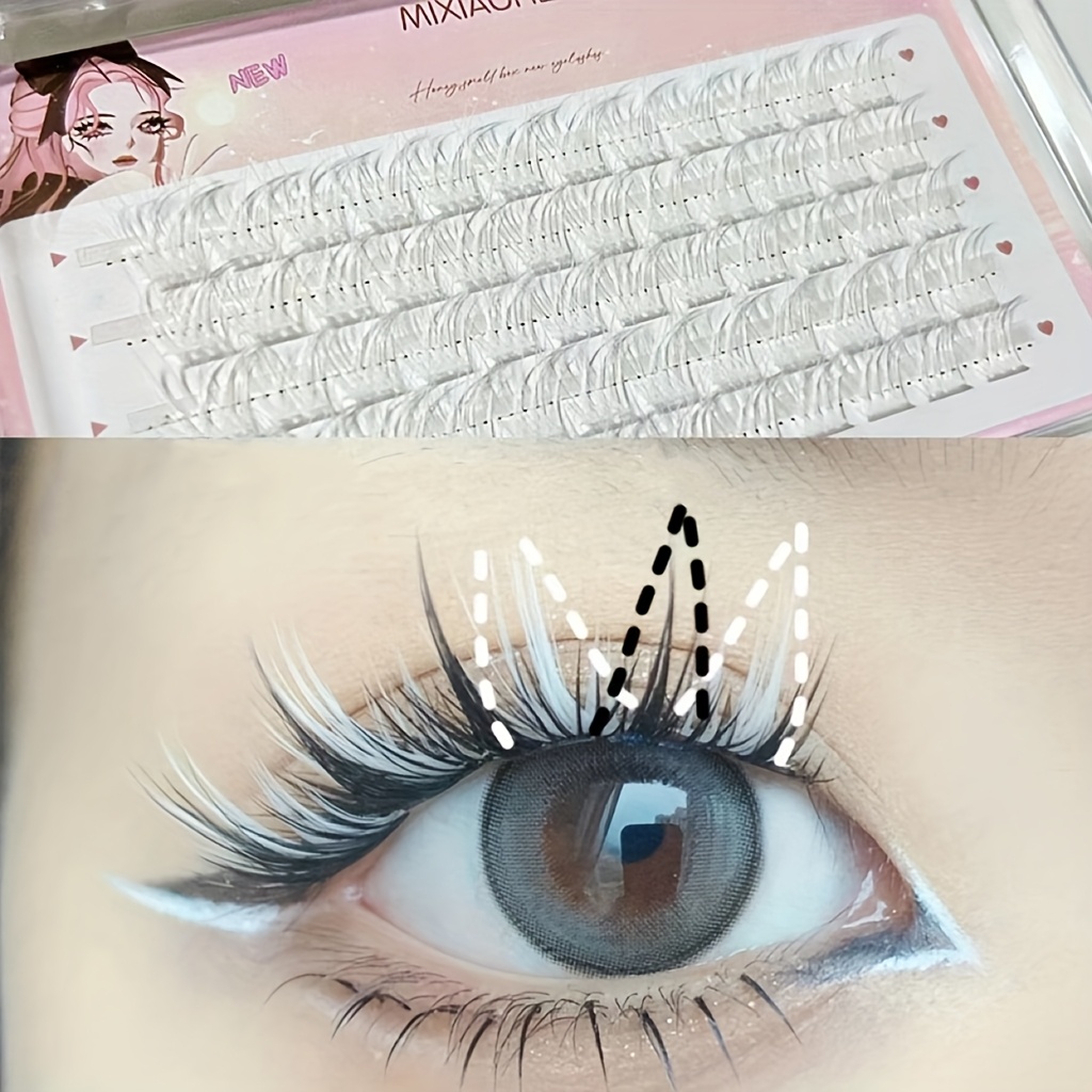 Mixiaohe Colorful Eyelashes 60 – обзор и цена Anime Cosplay Lashes