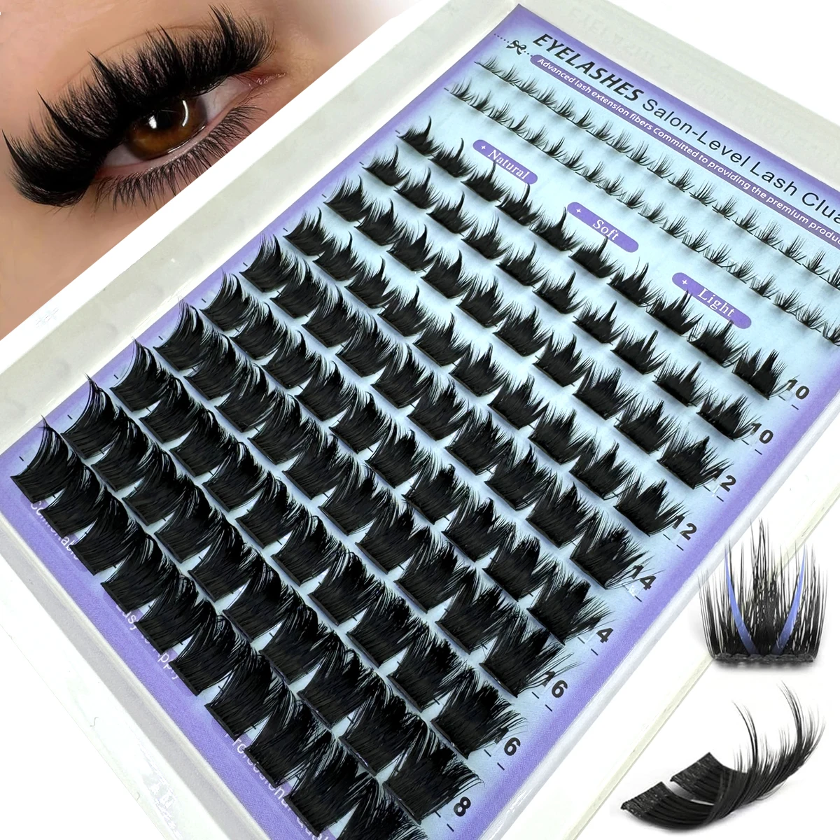 AMSDCN Wispy Manga Lashes Clus – обзор и цена Anime Cosplay Lashes