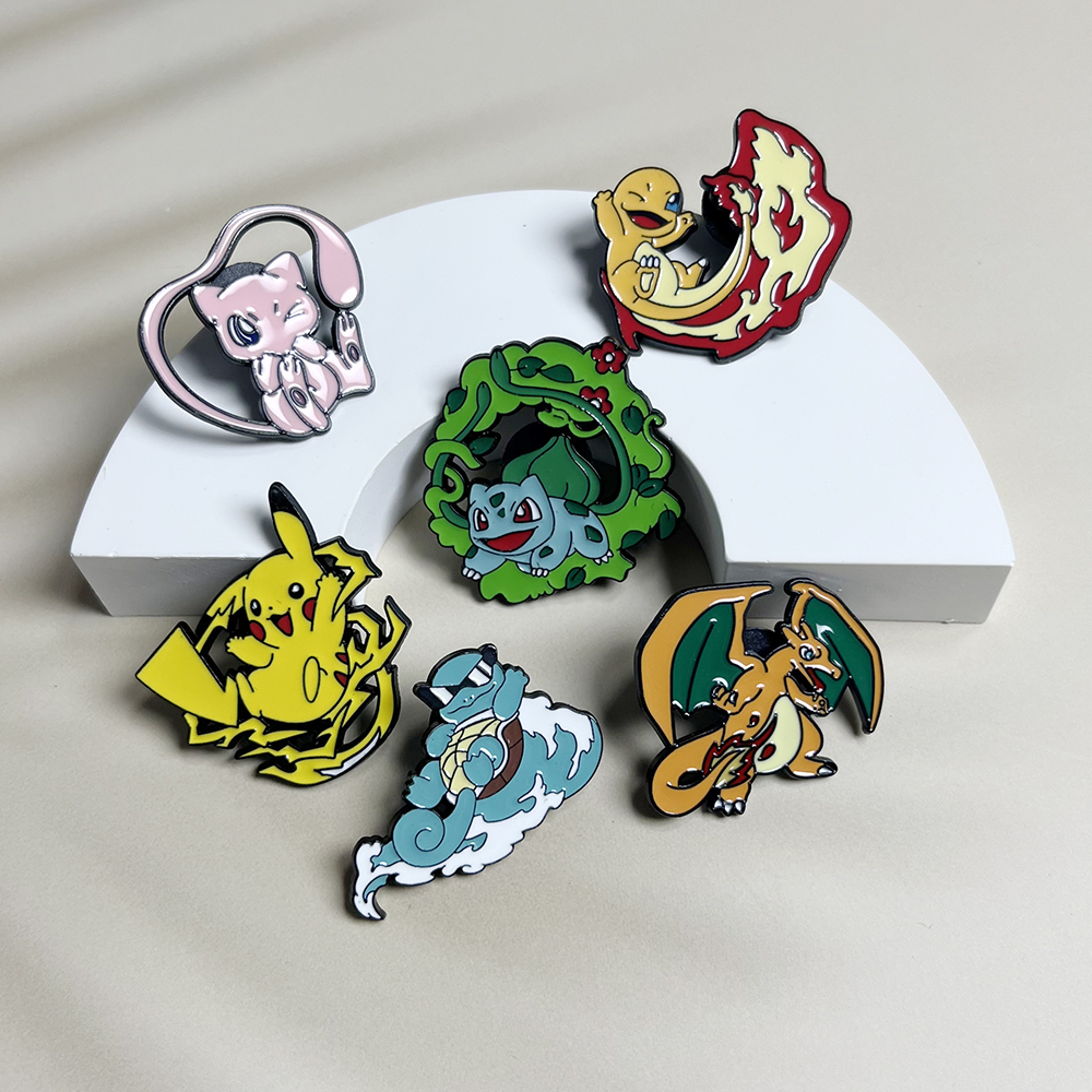 6pcs Anime Pins Set Pokemon En – обзор и цена Anime Cosplay Pokemon