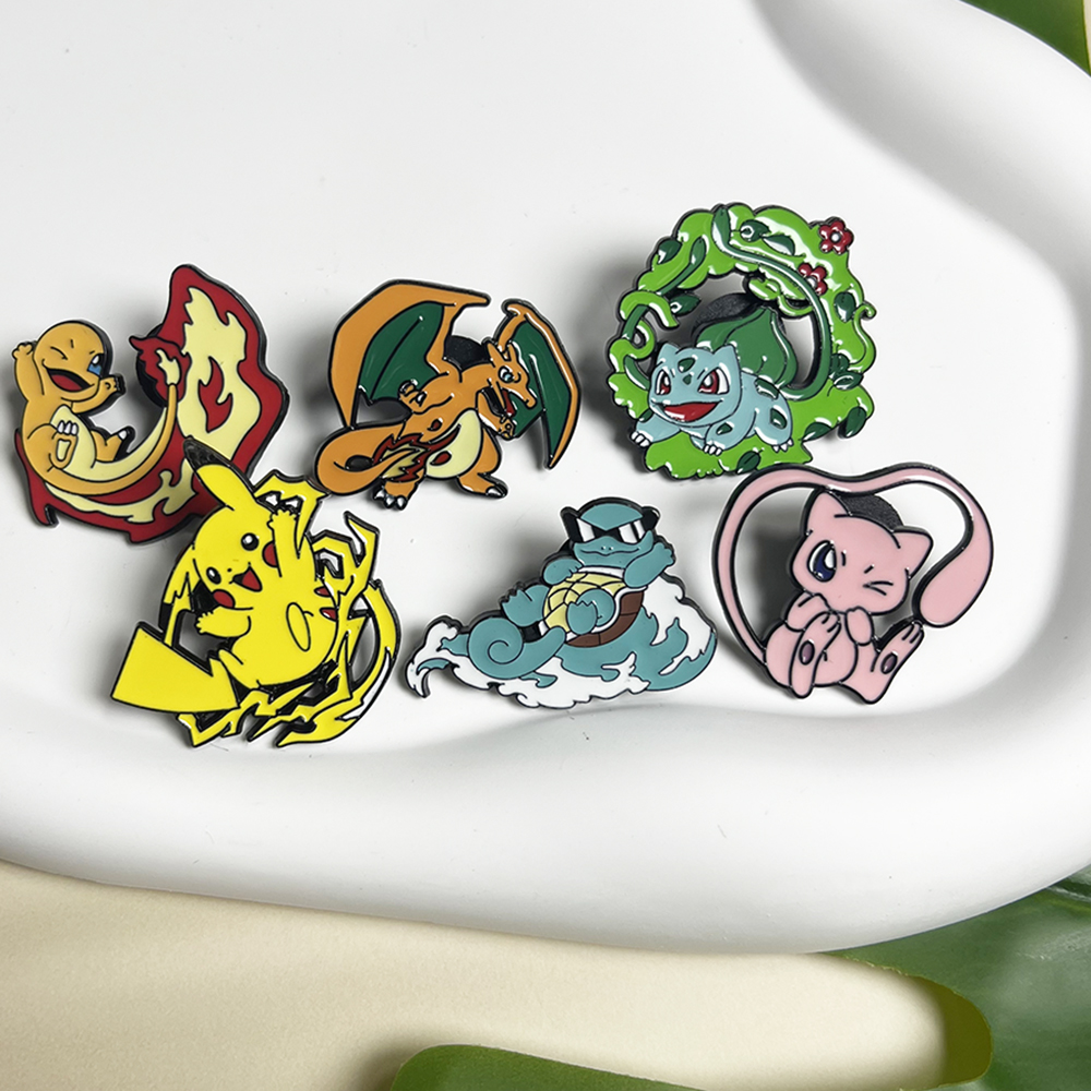 6pcs Anime Pins Set Pokemon En – обзор и цена Anime Cosplay Pokemon